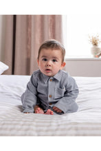 
                        
                          Load image into Gallery viewer, Mamas &amp; Papas Collared Romper - Blue
                        
                      