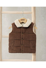 
                        
                          Load image into Gallery viewer, Mamas &amp; Papas Cord Gilet with Borg Lining - Brown
                        
                      