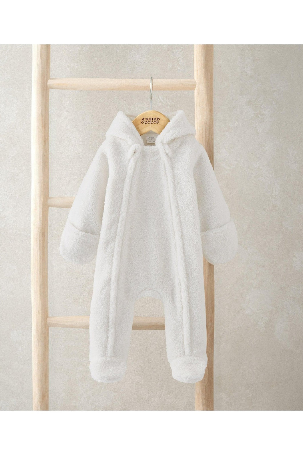 Mamas & Papas Cream Borg Pramsuit