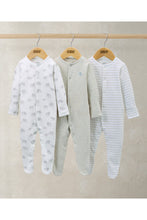 
                        
                          Load image into Gallery viewer, Mamas &amp; Papas Elephant Sleepsuits (Pack of 3)
                        
                      