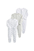 
                        
                          Load image into Gallery viewer, Mamas &amp; Papas Elephant Sleepsuits (Pack of 3)
                        
                      