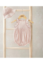 
                        
                          Load image into Gallery viewer, Mamas &amp; Papas French Pink Romper &amp; Sun Hat
                        
                      