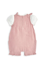 
                        
                          Load image into Gallery viewer, Mamas &amp; Papas Frill Cuff Bodysuit &amp; Embroidered Romper Set (2 Pieces)
                        
                      