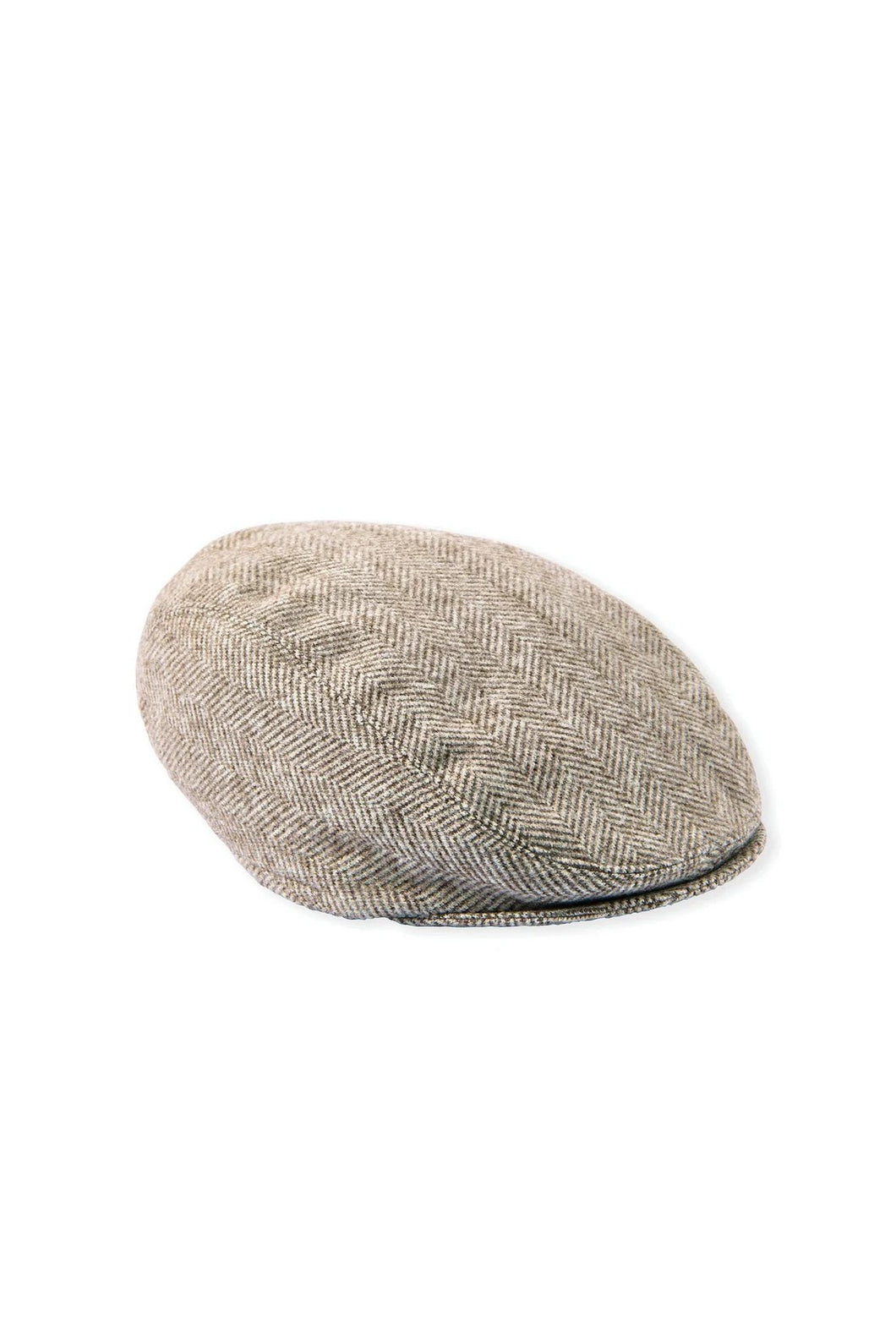 Mamas & Papas Herringbone Flat Cap - Oatmeal