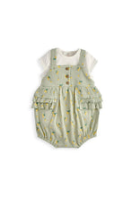 
                        
                          Load image into Gallery viewer, Mamas &amp; Papas Hibiscus Bodysuit &amp; Romper Outfit Set
                        
                      