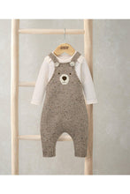 
                        
                          Load image into Gallery viewer, Mamas &amp; Papas Knitted Bear Dungarees &amp; Bodysuit Set (2 Pieces)
                        
                      