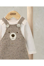 
                        
                          Load image into Gallery viewer, Mamas &amp; Papas Knitted Bear Dungarees &amp; Bodysuit Set (2 Pieces)
                        
                      