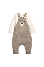
                        
                          Load image into Gallery viewer, Mamas &amp; Papas Knitted Bear Dungarees &amp; Bodysuit Set (2 Pieces)
                        
                      