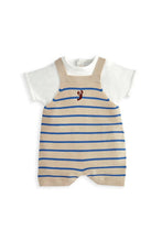 
                        
                          Load image into Gallery viewer, Mamas &amp; Papas Knitted Dungarees &amp; T-Shirt Set
                        
                      
