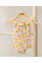 
                        
                          Load image into Gallery viewer, Mamas &amp; Papas Lemon Print Frill Swimsuit
                        
                      