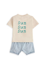
                        
                          Load image into Gallery viewer, Mamas &amp; Papas Lobster T-Shirt &amp; Shorts Outfit Set
                        
                      