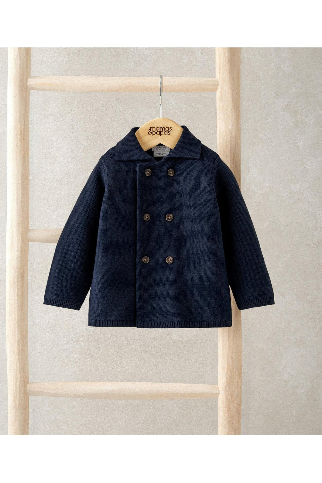 Mamas & Papas Navy Collar Cardigan