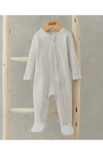 
                        
                          Load image into Gallery viewer, Mamas &amp; Papas Organic Cotton Ribbed Sleepsuit - Oatmeal
                        
                      