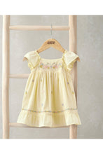 
                        
                          Load image into Gallery viewer, Mamas &amp; Papas Peplum Frill Embroidered Dress - Yellow
                        
                      