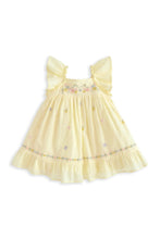 
                        
                          Load image into Gallery viewer, Mamas &amp; Papas Peplum Frill Embroidered Dress - Yellow
                        
                      