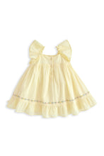 
                        
                          Load image into Gallery viewer, Mamas &amp; Papas Peplum Frill Embroidered Dress - Yellow
                        
                      
