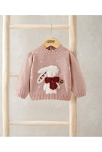 
                        
                          Load image into Gallery viewer, Mamas &amp; Papas Pink Bunny Christmas Jumper
                        
                      