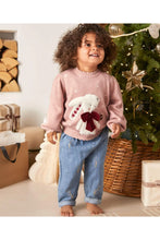 
                        
                          Load image into Gallery viewer, Mamas &amp; Papas Pink Bunny Christmas Jumper
                        
                      