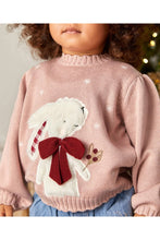 
                        
                          Load image into Gallery viewer, Mamas &amp; Papas Pink Bunny Christmas Jumper
                        
                      