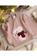 
                        
                          Load image into Gallery viewer, Mamas &amp; Papas Pink Bunny Christmas Jumper
                        
                      