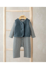 
                        
                          將圖片載入圖庫檢視器 Mamas &amp; Papas Quilted Gilet &amp; Striped Romper
                        
                      