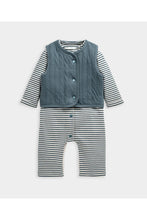
                        
                          將圖片載入圖庫檢視器 Mamas &amp; Papas Quilted Gilet &amp; Striped Romper
                        
                      