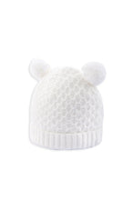 
                        
                          Load image into Gallery viewer, Mamas &amp; Papas Rib Knit Hat &amp; Pom Poms - White
                        
                      