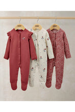 
                        
                          Load image into Gallery viewer, Mamas &amp; Papas Sleepsuits (Pack of 3) - Floral Nostalgic
                        
                      