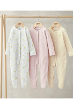 
                        
                          Load image into Gallery viewer, Mamas &amp; Papas Sleepsuits (Pack of 3) - Lemon Print
                        
                      