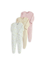 
                        
                          Load image into Gallery viewer, Mamas &amp; Papas Sleepsuits (Pack of 3) - Lemon Print
                        
                      