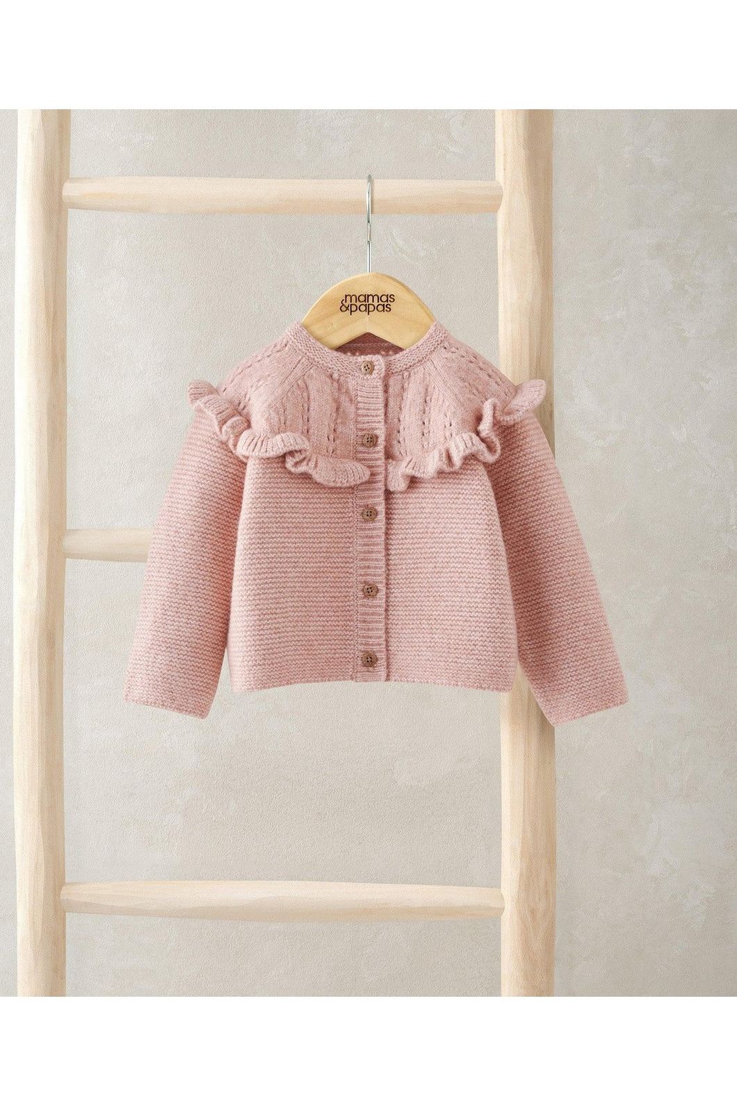 Mamas & Papas Soft Pink Knitted Cardigan
