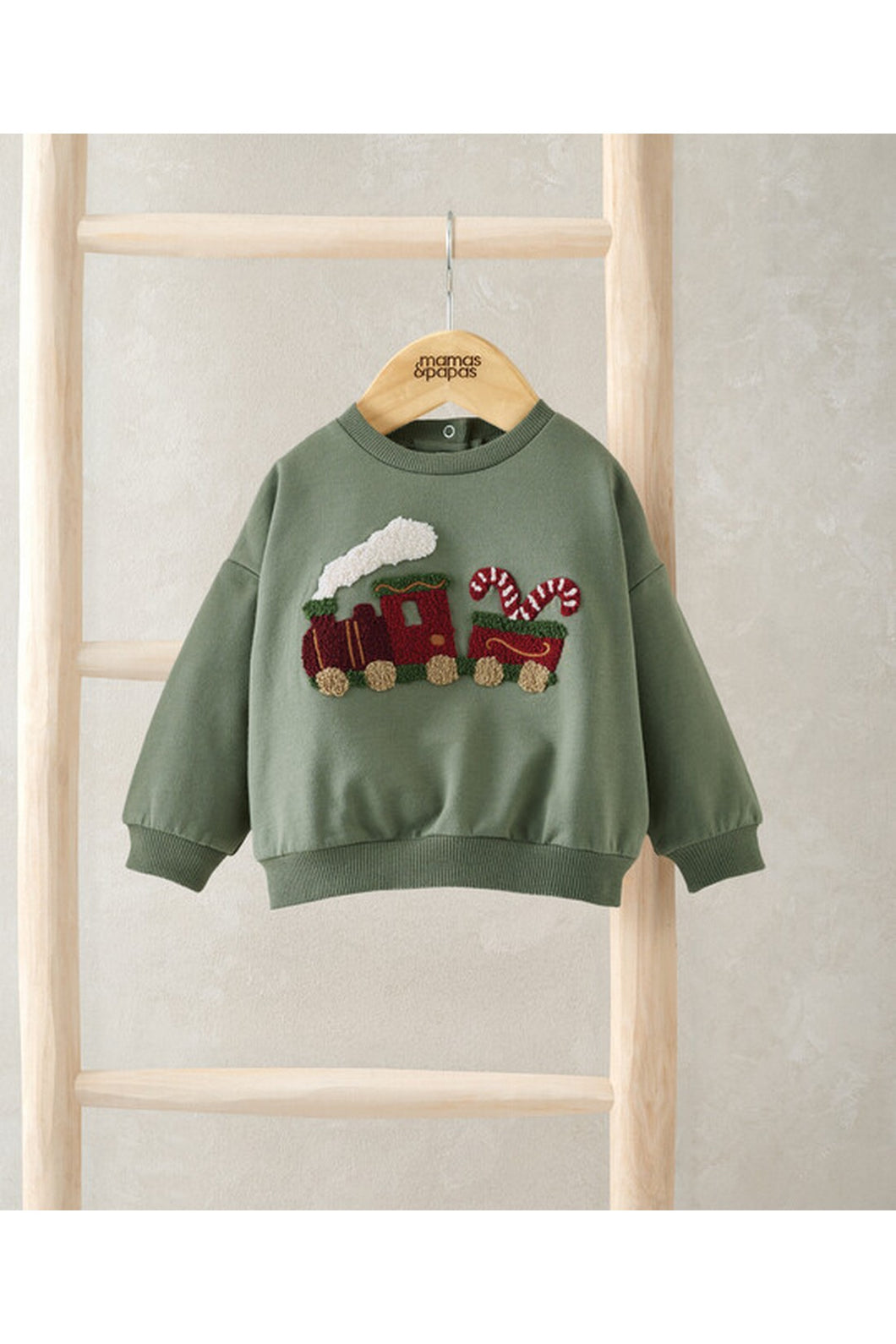 Mamas & Papas Train Christmas Jumper