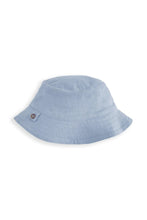 
                        
                          Load image into Gallery viewer, Mamas &amp; Papas Woven Romper &amp; Bucket Hat Set (2 Pieces) - Blue
                        
                      