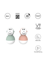 
                        
                          將圖片載入圖庫檢視器 Matchstick Monkey Bathtime Wobblers - Mint Green &amp; Dusty Pink Online Exclusive
                        
                      