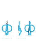 
                        
                          Load image into Gallery viewer, Matchstick Monkey Original Teething Toy &amp; Gel Applicator - Light Blue Online Exclusive
                        
                      