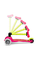 
                        
                          Load image into Gallery viewer, Mirco Mini Micro Deluxe Foldable Neon Scooter LED (2-5 years) - Flamingo Yellow
                        
                      