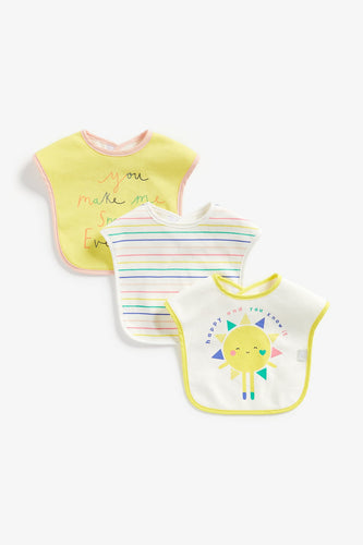 Mothercare Sunshine Toddler Bibs  3 Pack  1
