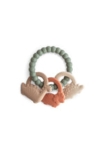 
                        
                          Load image into Gallery viewer, Mushie Dino Teething Ring
                        
                      