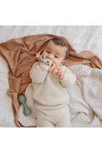 
                        
                          Load image into Gallery viewer, Mushie Dino Teething Ring
                        
                      