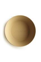 
                        
                          Load image into Gallery viewer, Mushie Round Dinnerware Bowl - 2 Pack Mustard 2
                        
                      