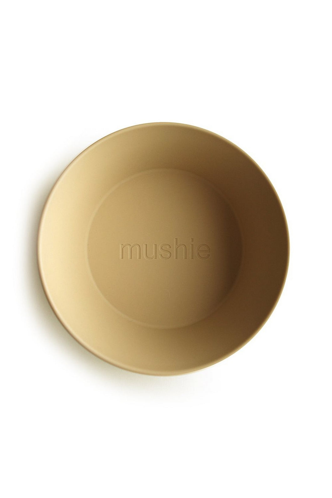 Mushie Round Dinnerware Bowl - 2 Pack Mustard 2