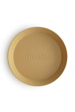 
                        
                          Load image into Gallery viewer, Mushie Round Dinnerware Plates - 2 Pack Mustard 1
                        
                      