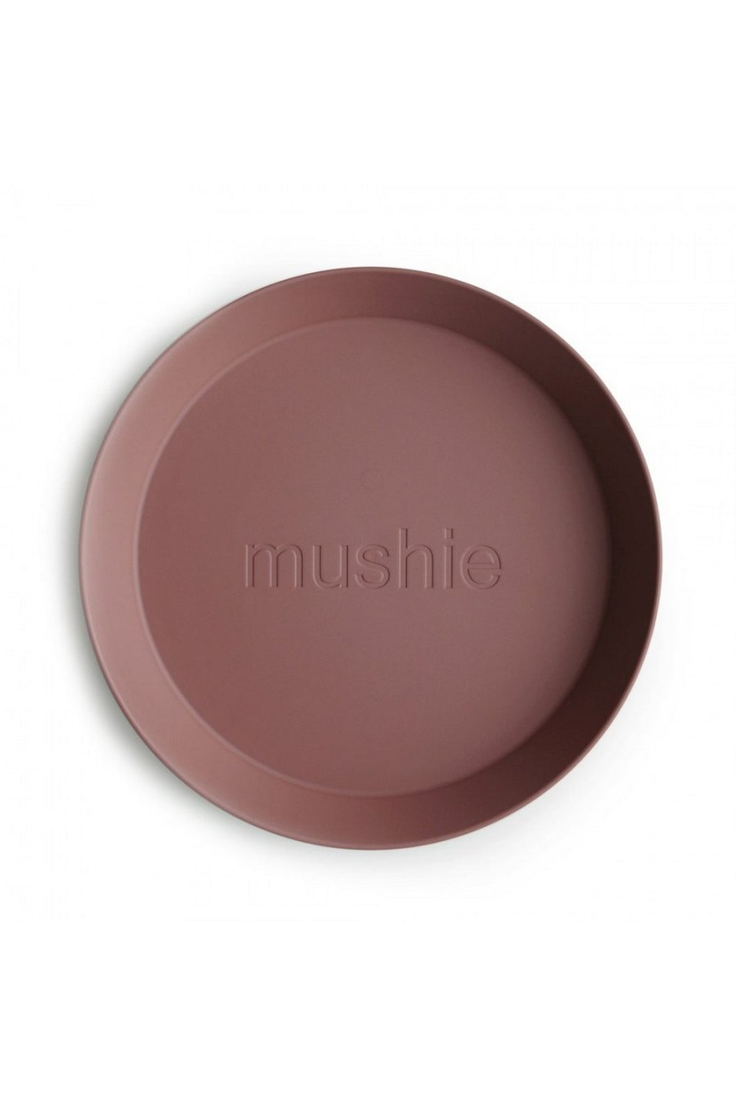 Mushie Round Dinnerware Plates - 2 Pack Woodchuk 2