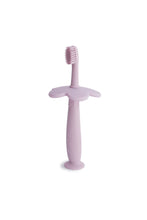 
                        
                          Load image into Gallery viewer, Mushie Flower Training Toothbrush Soft Lilac 1
                        
                      