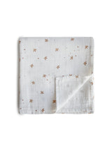 
                        
                          Load image into Gallery viewer, Mushie Organic Cotton Muslin Swaddle Blanket Sparrow 1
                        
                      