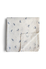 
                        
                          Load image into Gallery viewer, Mushie Organic Cotton Muslin Swaddle Blanket Whales 1
                        
                      