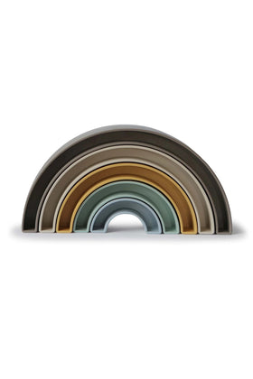 Mushie Rainbow Stacker Toy Hillside 1
