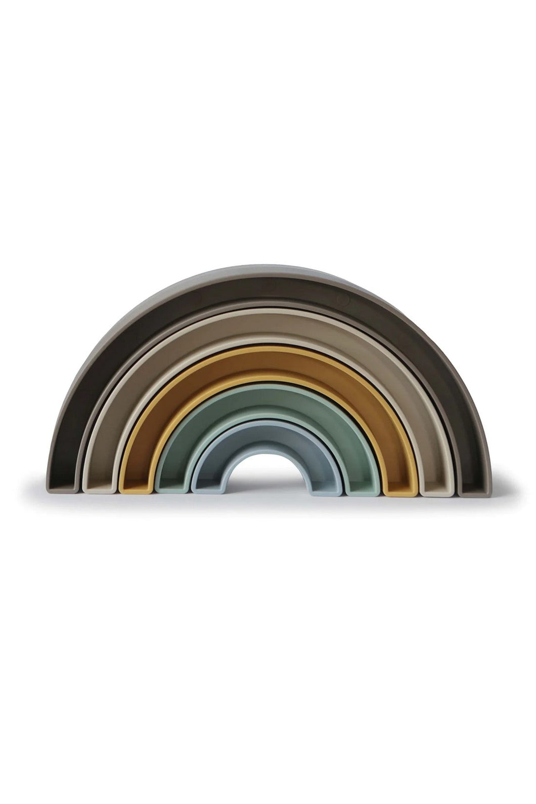 Mushie Rainbow Stacker Toy Hillside 1