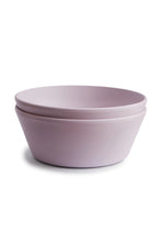 
                        
                          Load image into Gallery viewer, Mushie Round Dinnerware Bowl - 2 Pack Soft Lilac 2
                        
                      