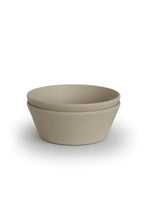 
                        
                          Load image into Gallery viewer, Mushie Round Dinnerware Bowl - 2 Pack Vanilla 2 
                        
                      